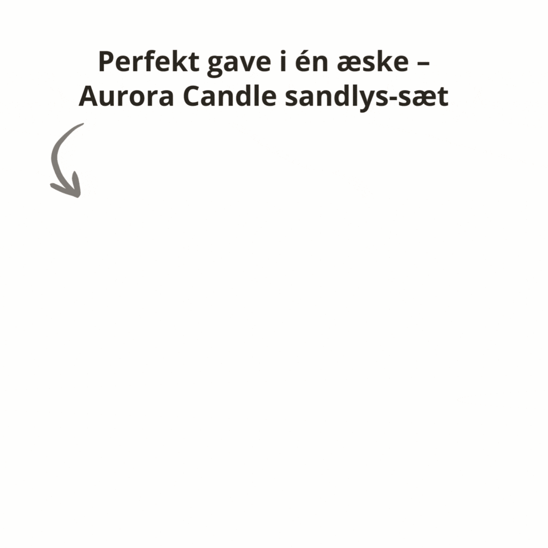 🇩🇰 Aurora Candle – Sandlys i nordisk